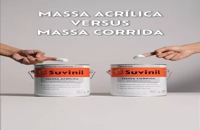 Massa corrida e massa acrílica: diferenças e aplicações